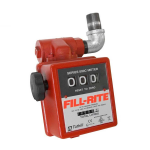 Medidor mecánico de 3 dígitos: Medidor mecánico por gravedad con filtro, de 3 dígitos, medición en litros, 1